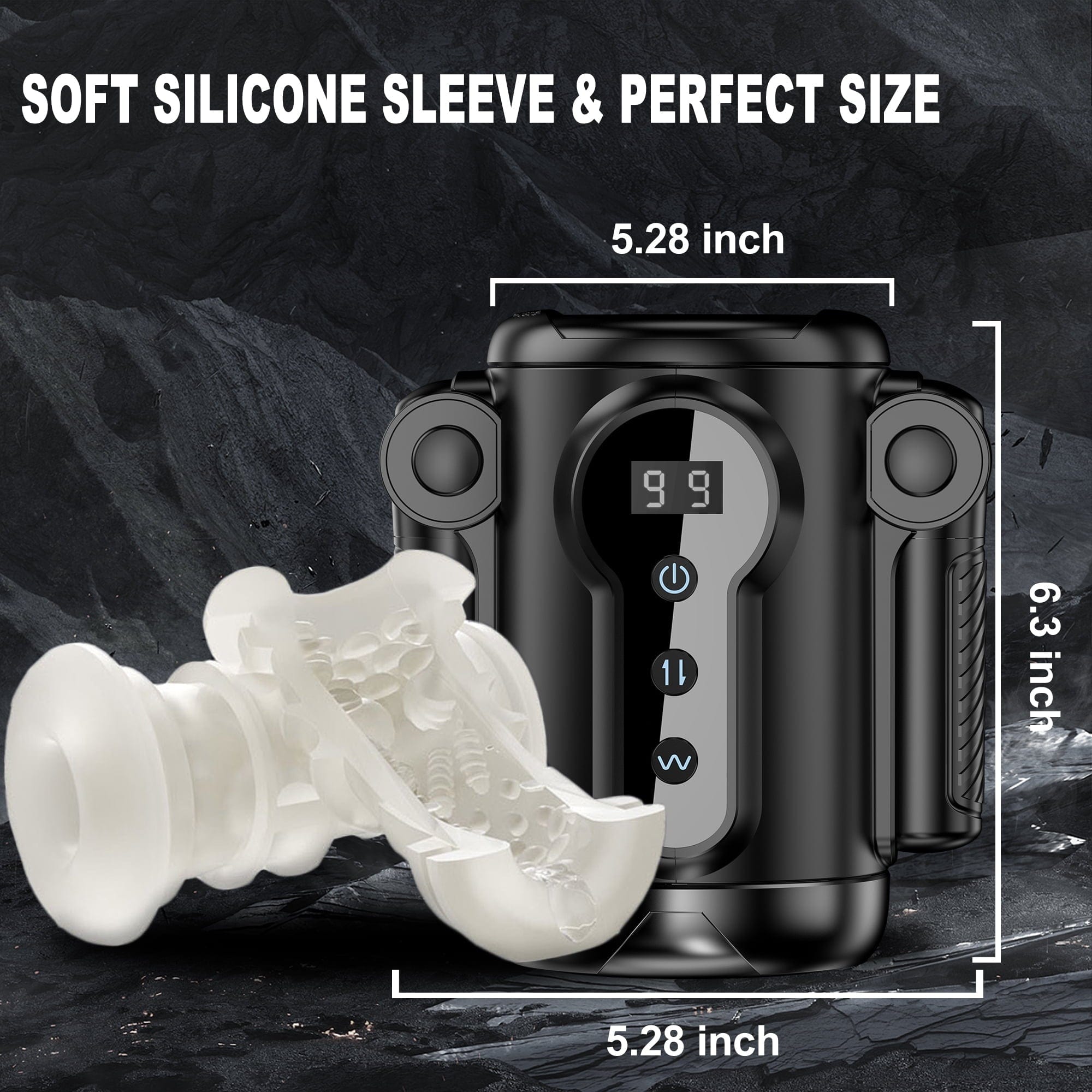 Lurevibe - Automatic Male Masturbator for Man: Game Cup Pulse - Telescopic Vibration - Lurevibe