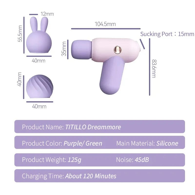Lurevibe - 2 in 1 Sucking Av Wand Vibrator For Women - Lurevibe