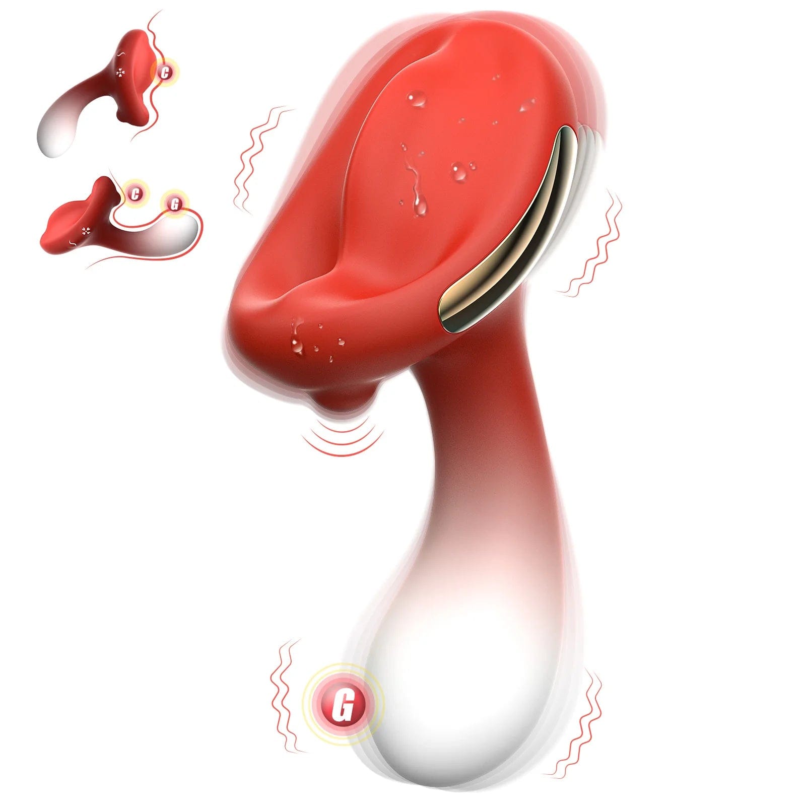 Clitoral Stimulator Mini Vibrator with 10 Vibrating Modes G Spot Nipple Masturbator - Lurevibe