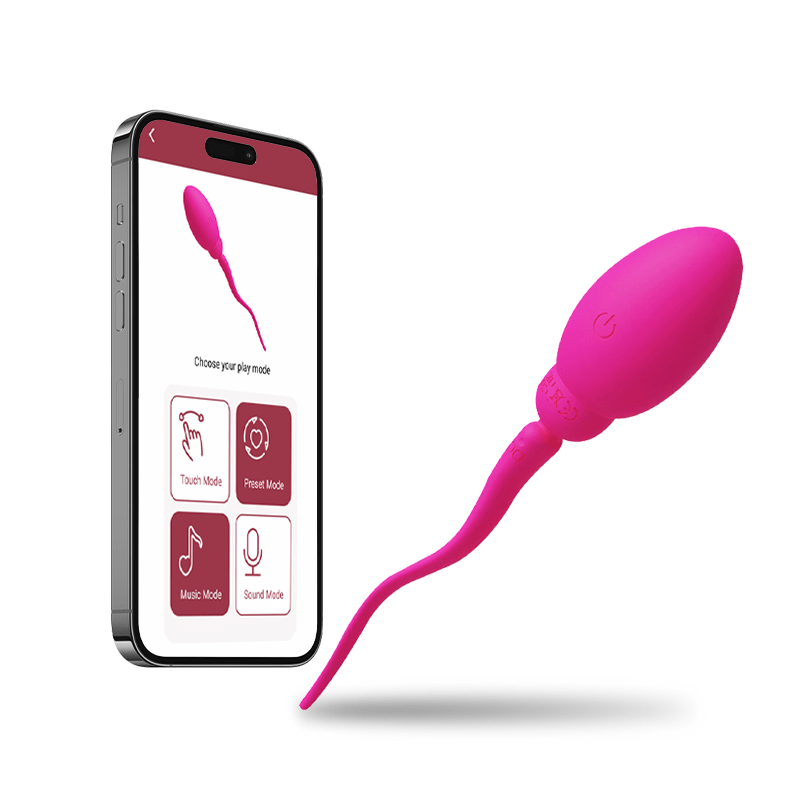 Tadpole Jumping Egg Vibrator Weiblicher G-Punkt Fernbedienung APP