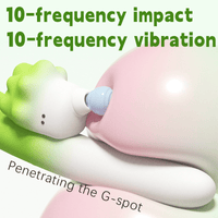 2-in-1 Suction & Telescopic Vibrating Clitoral G Spot Vibrator