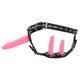 Black Pant & Pink Dildo