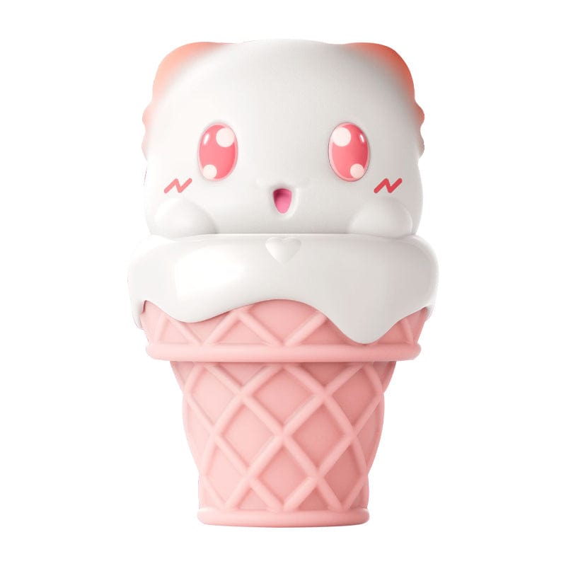 Peachy Bunny Ice Cream Cone Clitoral Suction Heating Vibrator - Lurevibe