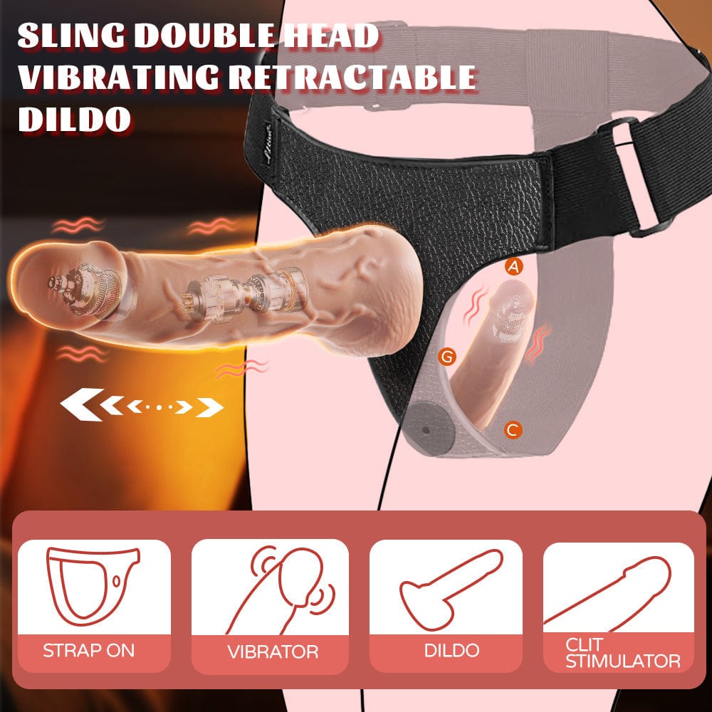 Yeain Wearable Double-headed Thrusting Dildo Vibrator For LGBT - Lurevibe