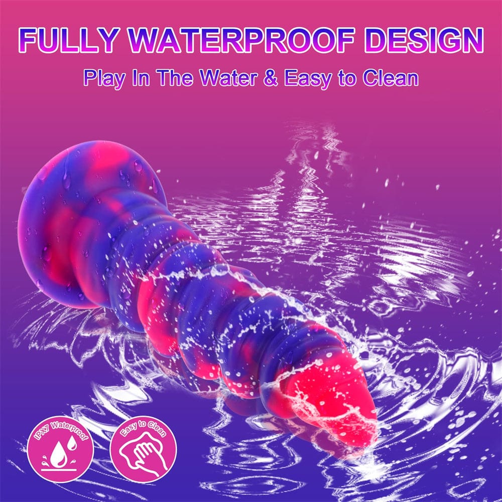 Fantasy Monster Dildo Vibrator Thrusting Dildo Anal Beads Vibrator - Lurevibe