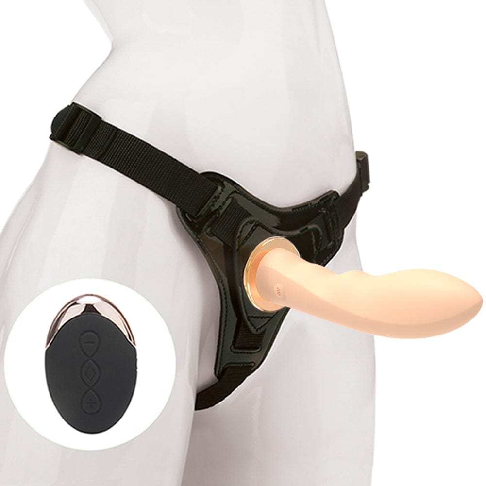 Wireless Remote USB Rechargeable Strap On Dildo - Lurevibe