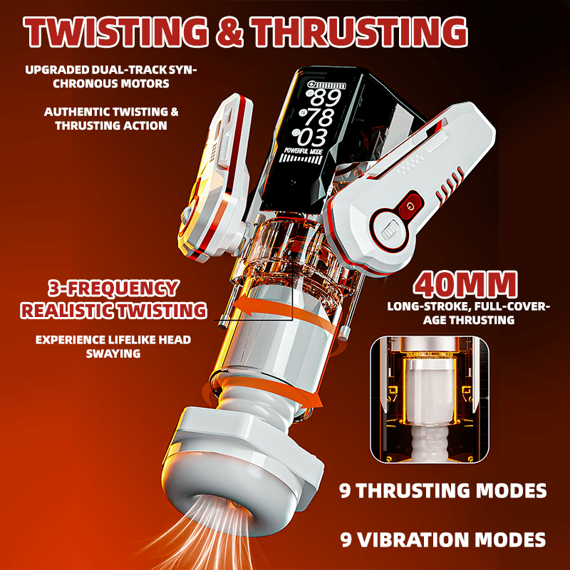 Breaking Dawn Mech Automatic Rotating Telescopic Heating Cup - Lurevibe