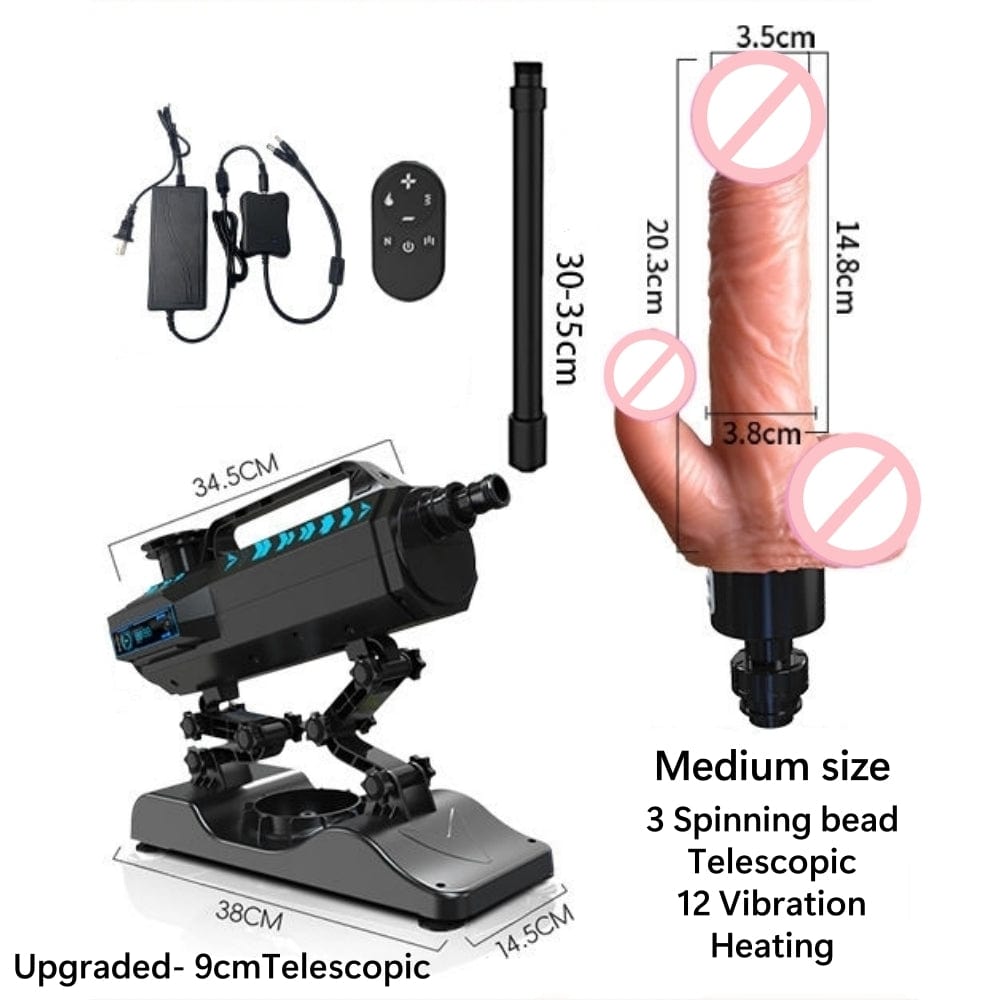 Fully Automatic Telescopic Dildo Machine Female Masturbator - Lurevibe