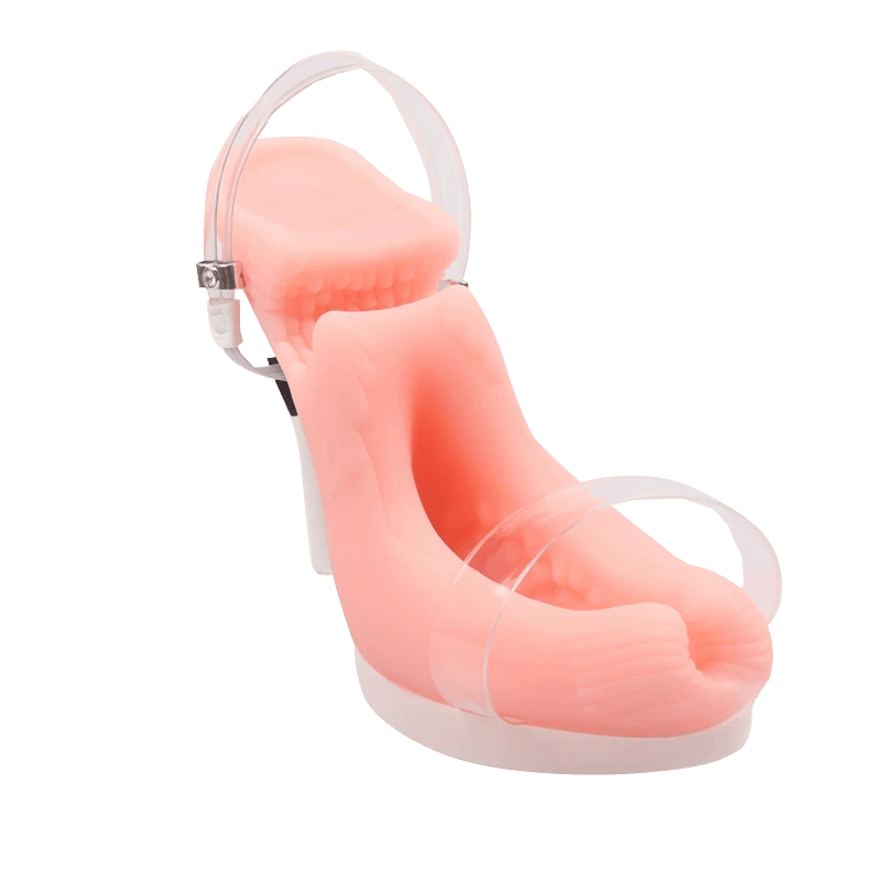 Stiletto High Heel Footjob Dual-Channel Masturbation Cup