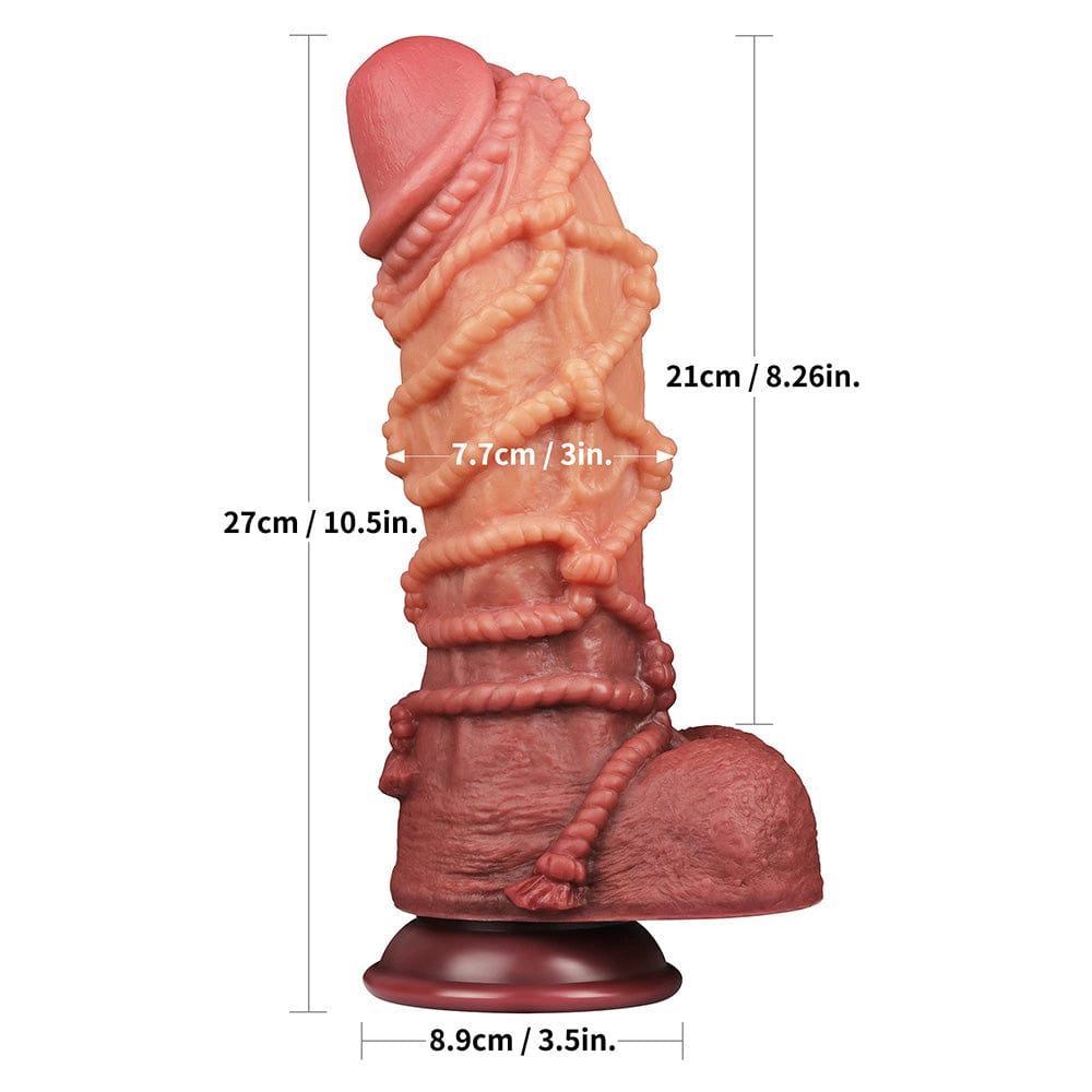 Double Layer Silicone Hemp Rope Artificial Dildo - Lurevibe