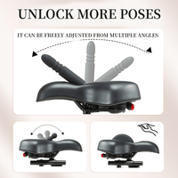 Helibo Bike Massage Pad Dildo Machine With Remote Control - Lurevibe
