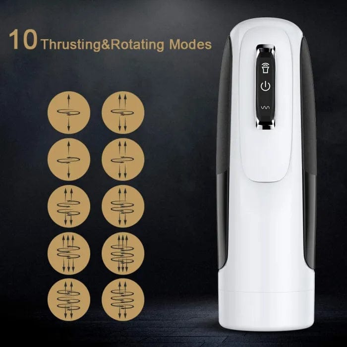 Lurevibe -10 Powerful Thrusting&Rotating Modes Automatic Men Masturbation Cup - Lurevibe