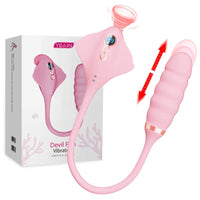 Lurevibe - Magic Stick Vibrator for Women Telescopic Sucking Vibrator Vibrating Egg - Lurevibe