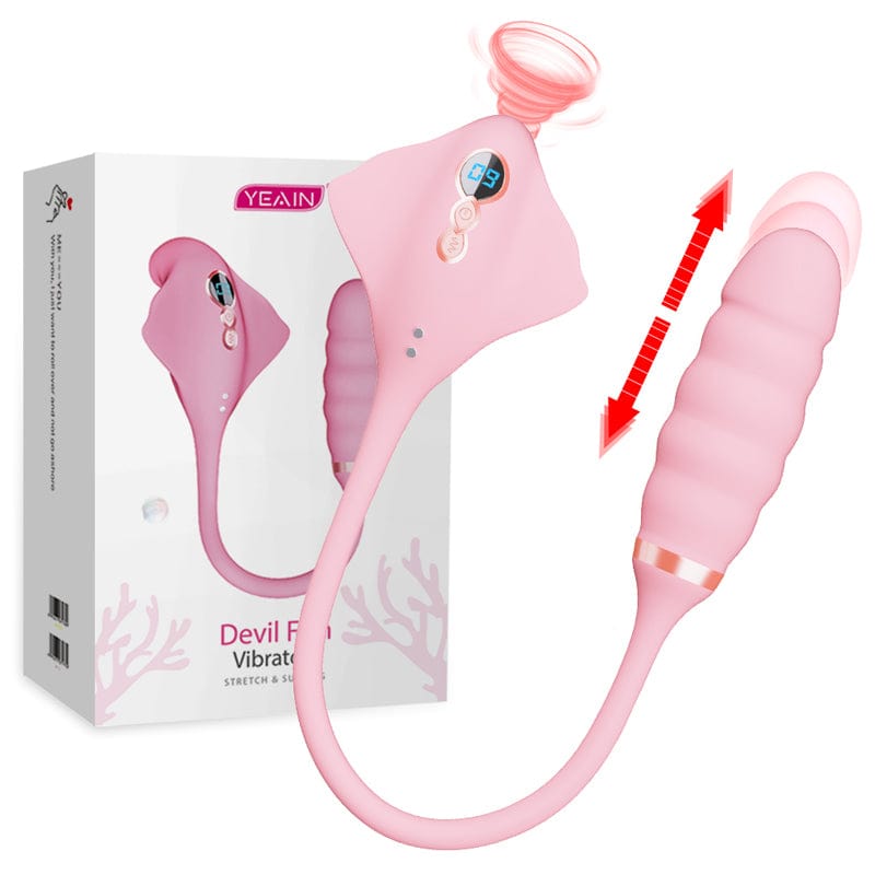 Lurevibe - Magic Stick Vibrator for Women Telescopic Sucking Vibrator Vibrating Egg - Lurevibe