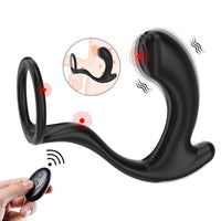 Greedy Finger Male Vibrating Clip Prostate Massager With Cock Ring - Lurevibe