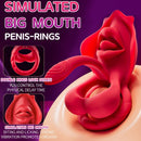 Realistic Mouth Biting Cock Ring Clitoral Stimulator For Couple Flirting - Lurevibe