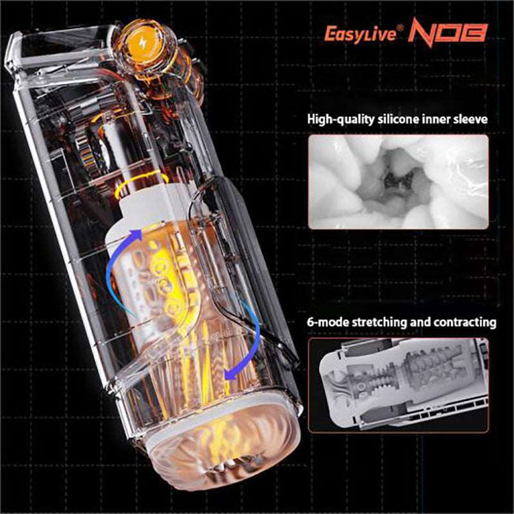 NO8 8-Frequenz-Rotationserweiterung und 5-Frequenz-Vibration - Männlicher Masturbator丨Powered By Easylive