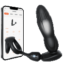 Starship Prostate Massager Vibrating Inflating Expanding Anal Toy with Dual Rings - Lurevibe
