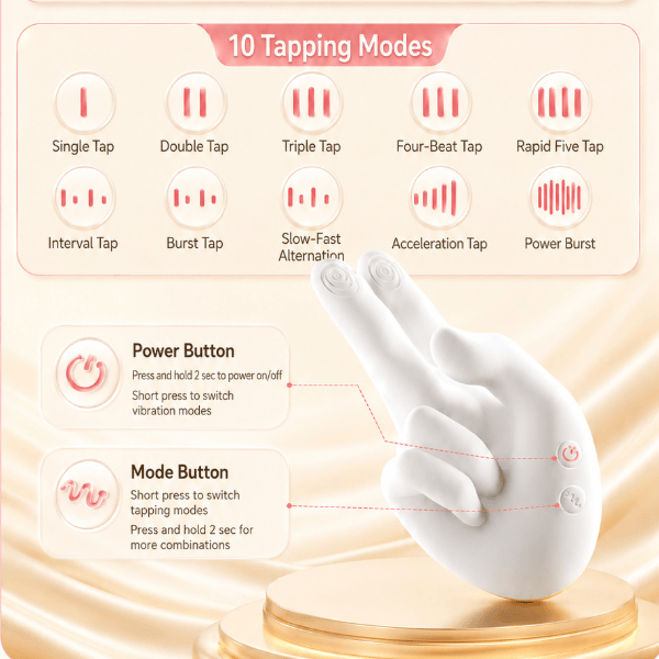 Realistic Finger Flapping Clitoris G Spot Vibrator