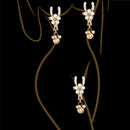 Pearl Petals Bells Nipple Clamps with Chain - Lurevibe