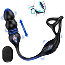 Anal Plug Vibrating Penis Ring Anal Beads Prostate Massager Vibrator Anal Toys - Lurevibe