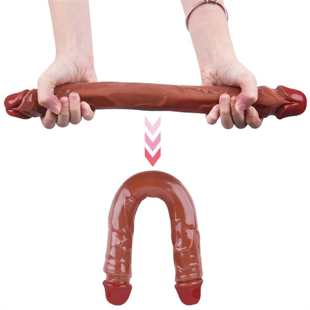 15.5 Inch Double-Ended Artificial Dildo - Lurevibe