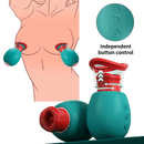 Lurevibe 4 IN 1 Rose Sex Toy Adult Toys Licking Vibrater with 10 Mouth Kissing Vibrations - Lurevibe