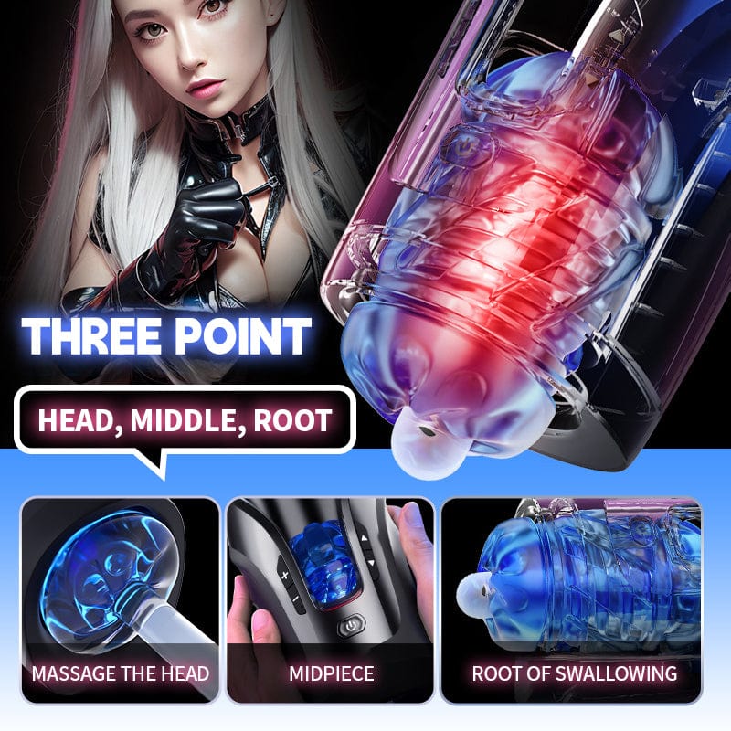 Cannon King SE 5 Speeds 10 Telescopic Male Masturbation Cup - Lurevibe