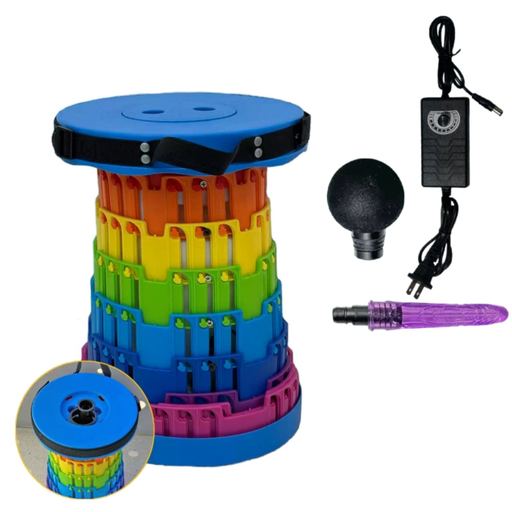 TOYHEERG Rainbow Chair Sex Dildo Machine Outdoor Stimulation - Lurevibe