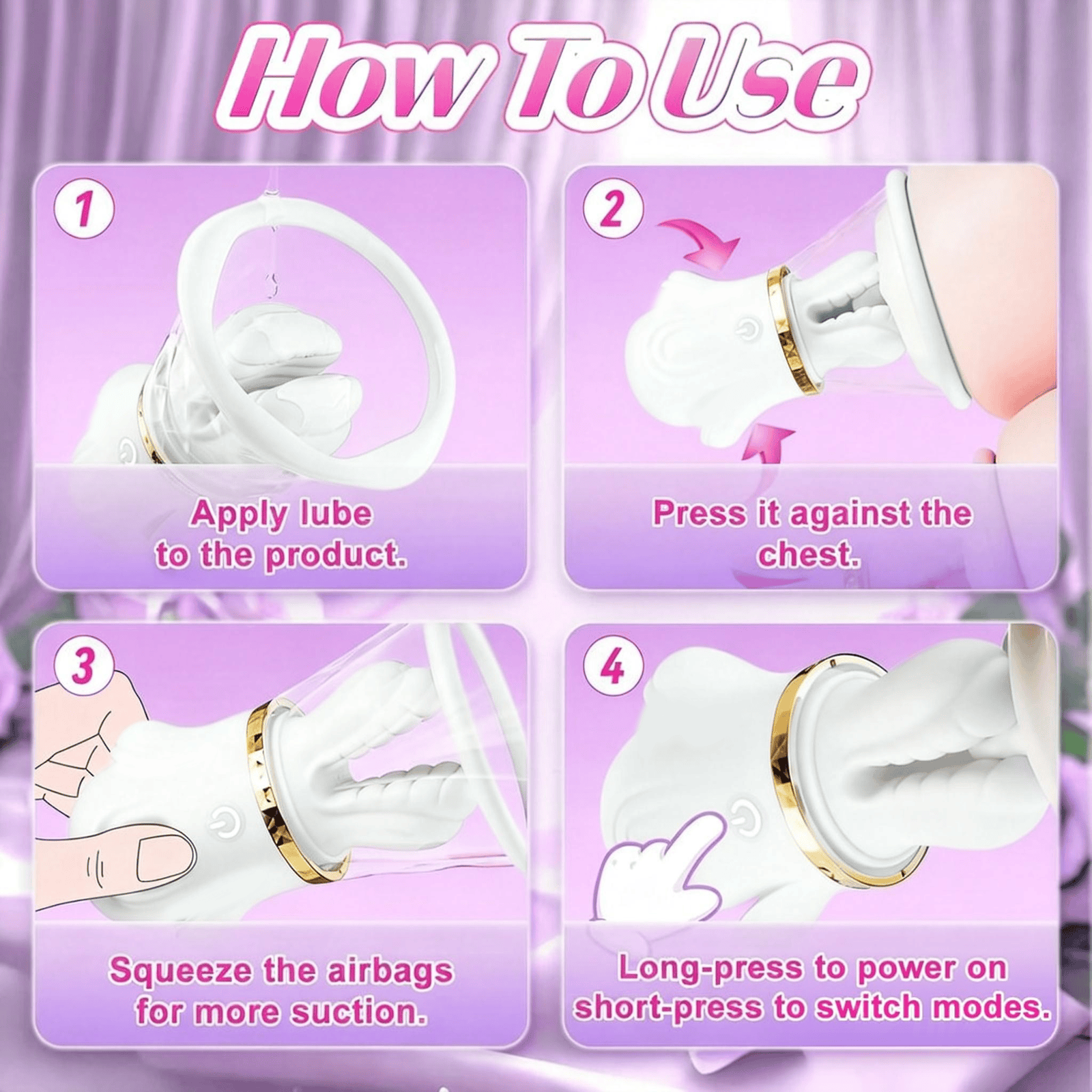 Hand - Pinch Breast Nipple Clamp Massager - Lurevibe