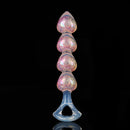 Iridescent Aurora Heart-Shaped Anal Bead Plug - Lurevibe