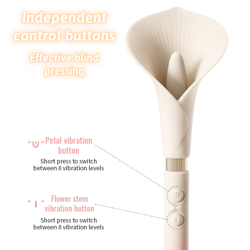 Calla Dual-Head Clit Licking & G-Spot Wand Vibrator
