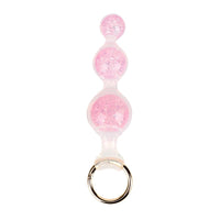 Aurora Peapod Graduated Anal Beads Plug with Metal Pull Ring - Lurevibe