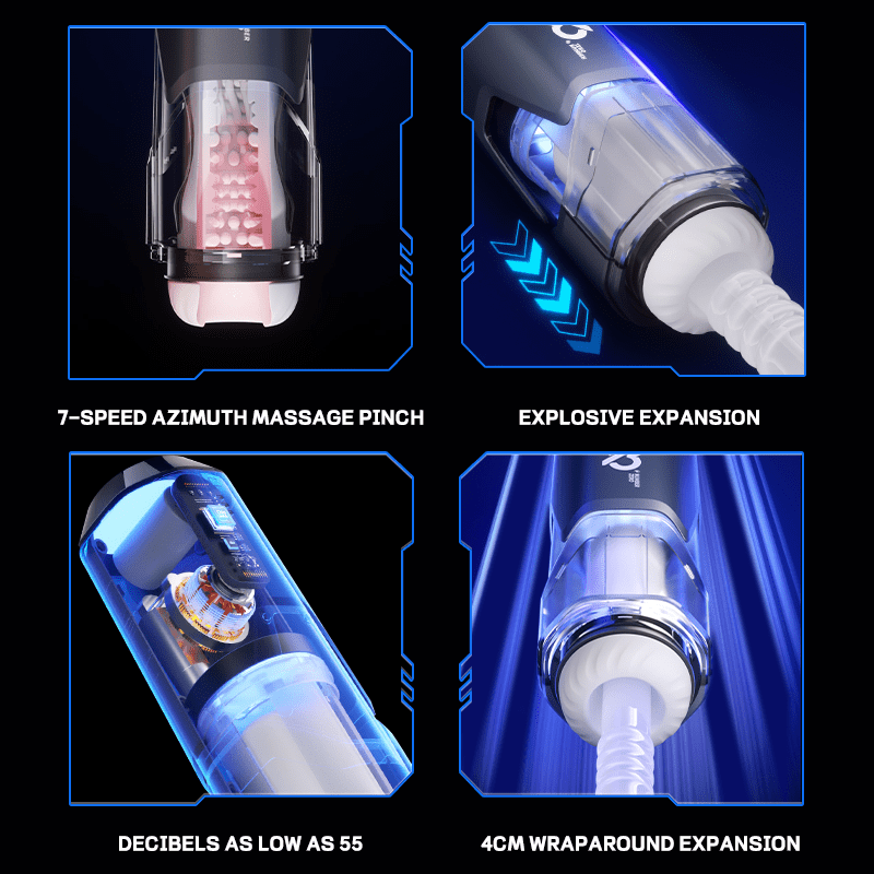 Stalker Stoker Telescopic Clamping Masturbator For Men - Lurevibe