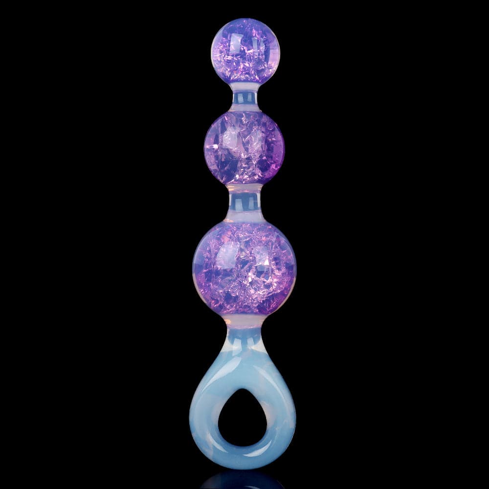 Aurora Spherical Graduated 3-Bead Anal Plug with Integrated Pull Ring - Lurevibe