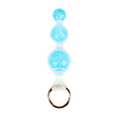 Aurora Peapod Graduated Anal Beads Plug with Metal Pull Ring - Lurevibe