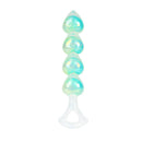 Iridescent Aurora Heart-Shaped Anal Bead Plug - Lurevibe