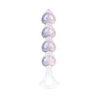 Iridescent Aurora Heart-Shaped Anal Bead Plug - Lurevibe