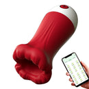 Lurevibe Big Mouth APP Remote Control Blowjob Male Masturbator - Lurevibe