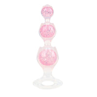 Aurora Flower Petal Graduated Anal Bead Plug with Oval Anchor Base - Lurevibe
