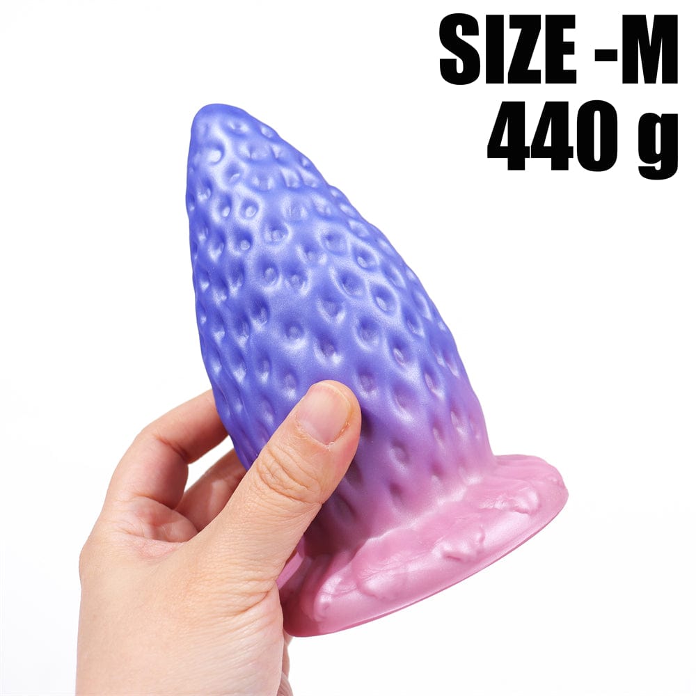 AIMITEX Super Large Strawberry Silicone Butt Plug Anal Sex Toy - Lurevibe