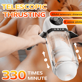 Fully Automatic Telescopic Sucking Male Masturbator - Lurevibe