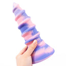 AIMITEX Gold Silicone Screw Super Thick Penis Butt Plug Anal Sex Toy - Lurevibe