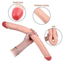 Double-Ended Soft Silicone Simulated Anus Masturbation Dildo - Lurevibe