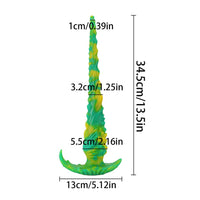 13.5 Inches Long Dildo Huge Anal Plug Monster Fantasy Knot Dildos - Lurevibe