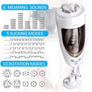 Lurevibe - 5-Frequency Suction 10-Frequency Rotation Male Masturbator - Lurevibe