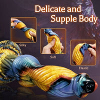 Lurevibe Phoenix Animal Texture 7 Thrusting Vibrating Big Sucker Monster Dildo 10.23 Inch - Lurevibe