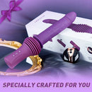 Powerful 145° Adjustable Base Heating Thrusting Vibrating Dildo Machine 11.81 Inch - Lurevibe