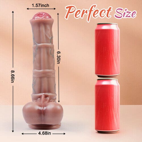 3 Telescopic Swing 10 Vibrating Heating Horsewhip Monster Dildo 8.66 Inch - Lurevibe