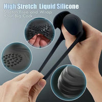 Lurevibe - 10-Pattern Vibrations Balls Dense Tickler Penis Ring - Lurevibe